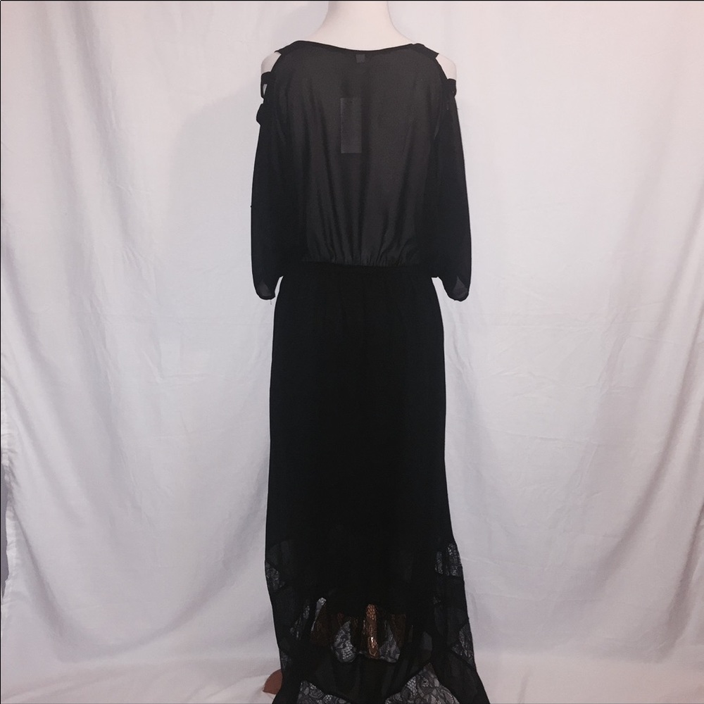 🆕NWT •Wapi• Lace Trim High-Low Maxi - Picture 7 of 8